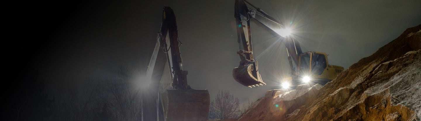 Excavator lights