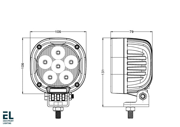 40W Led Spray Light Blue Flood Beam El42175